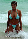 heather in a malibu strings bikini