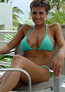 heather in a malibu strings bikini