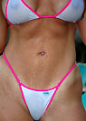 jacqueline in a malibu strings bikini