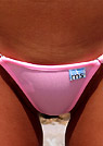 kristijana in a malibu strings bikini
