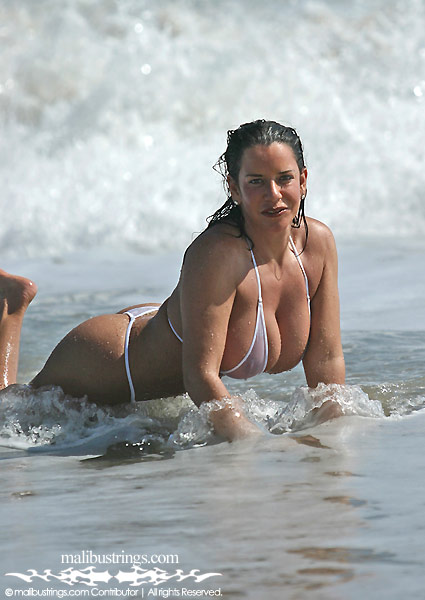 Alicia in a Malibu Strings bikini in the Florida Keys.