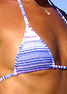 amyz in a malibu strings bikini