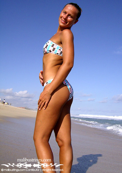 Amy Z in a Malibu Strings bikini in Cabo San Lucas, Mexico.