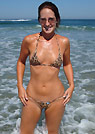 angela in a malibu strings bikini