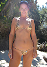angela in a malibu strings bikini