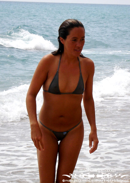 Bronwen in a Malibu Strings bikini in Spain.