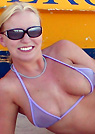 christy in a malibu strings bikini