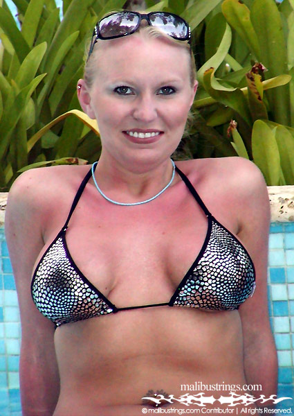 Christy in a Malibu Strings bikini in the Dominican Republic.