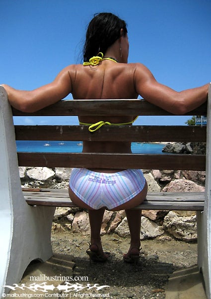 Cristin in a Malibu Strings bikini in Curacao.