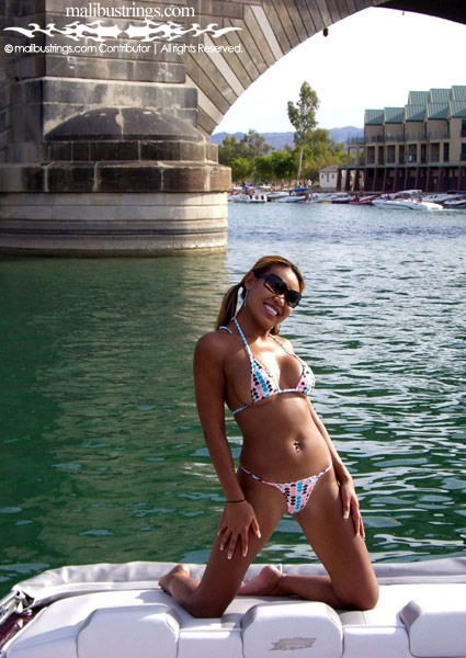 Daly in a Malibu Strings bikini in Lake Havasu.