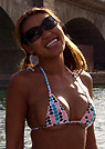 daly in a malibu strings bikini