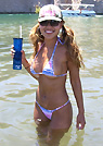daly in a malibu strings bikini