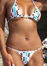 daly in a malibu strings bikini