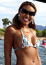 daly in a malibu strings bikini