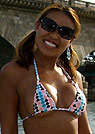 daly in a malibu strings bikini