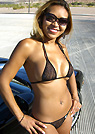 daly in a malibu strings bikini