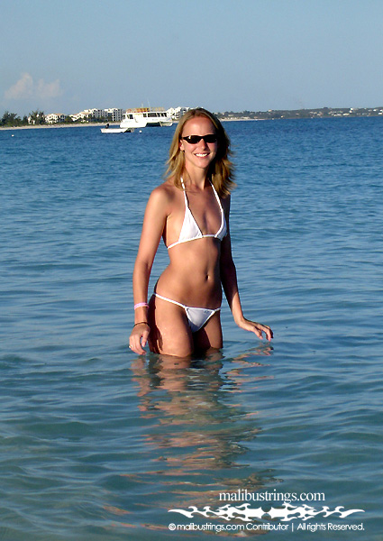 Jamie in a Malibu Strings bikini in Turks and Caicous Island.