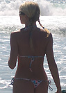 jana in a malibu strings bikini