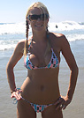 jana in a malibu strings bikini