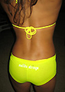 jen in a malibu strings bikini