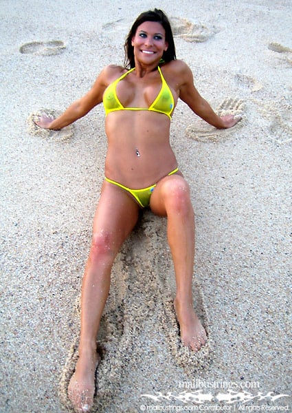 Jen in a Malibu Strings bikini in Cabo San Lucas.