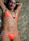 keli in a malibu strings bikini