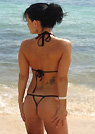 kelly in a malibu strings bikini