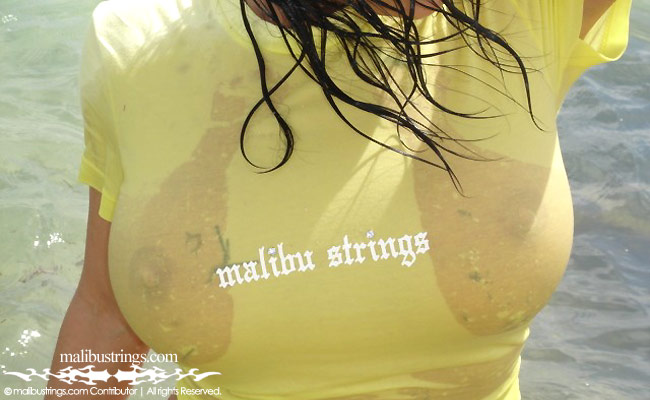 Kelly in a Malibu Strings bikini in Louisiana.