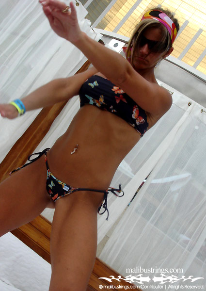 Laurie in a Malibu Strings bikini in Las Vegas.