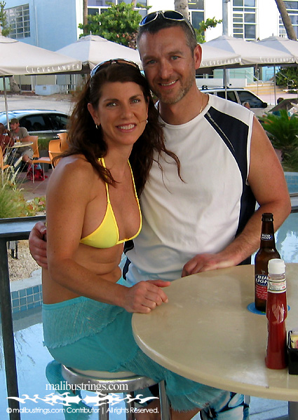 Laurie G in a Malibu Strings bikini in Miami, FL.