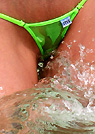 lucia in a malibu strings bikini