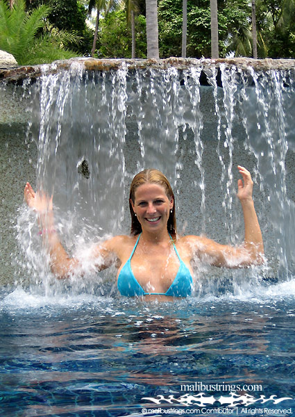 Marjolein in a Malibu Strings bikini in Koh Racha, Thailand.