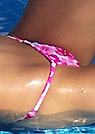 mer in a malibu strings bikini