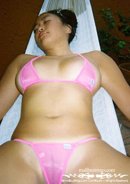 Rosie in a Malibu Strings bikini in Ixtapa, Mexico.