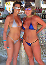 stacieandsasha in a malibu strings bikini
