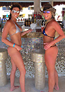 stacieandsasha in a malibu strings bikini