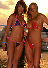 stacieandsasha in a malibu strings bikini