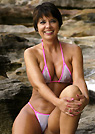 tanja in a malibu strings bikini