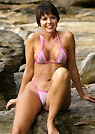 tanja in a malibu strings bikini