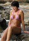 tanja in a malibu strings bikini