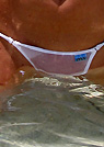 catrina in a malibu strings bikini