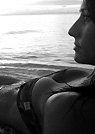 cristin in a malibu strings bikini