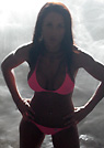 cristin in a malibu strings bikini