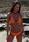 cristin in a malibu strings bikini
