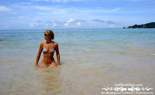 Dany in a Malibu Strings bikini in Thailand.