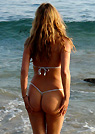 jeannette in a malibu strings bikini
