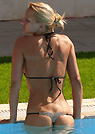 kiki in a malibu strings bikini