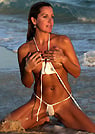kimmy in a malibu strings bikini