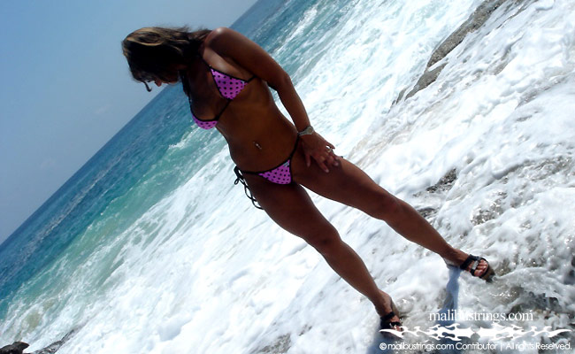Laurie in a Malibu Strings bikini in Cabo San Lucas.