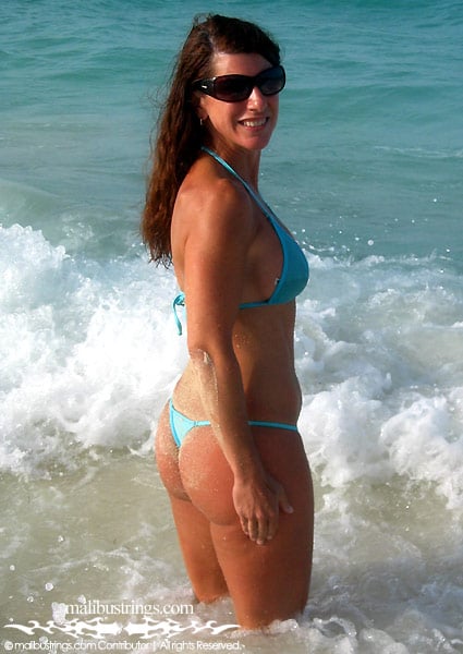 Laurie G in a Malibu Strings bikini in Punta Cana, Dominican Republic.